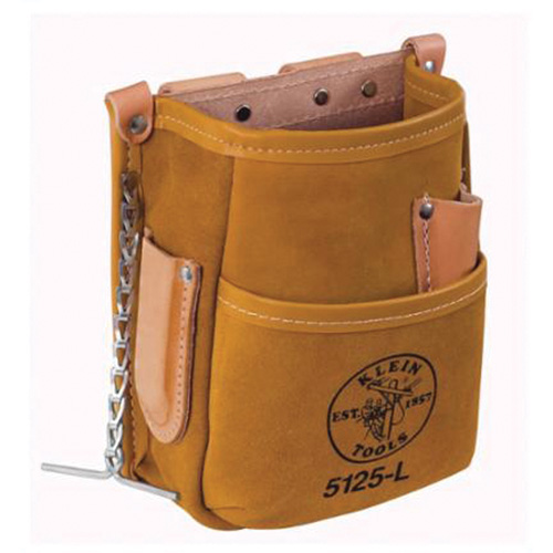 Tool Pouch, Tool Holder, Leather, 5 Pockets Equipment World