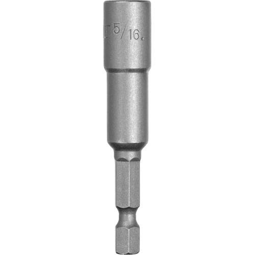 Nut Driver, 5/16" Tip, 1/4" Drive, 2-9/16" L, Magnetic Equipment World