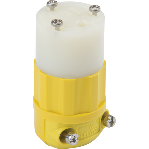 Industrial Straight Blade Connector, 5-15P, Nylon Equipment World