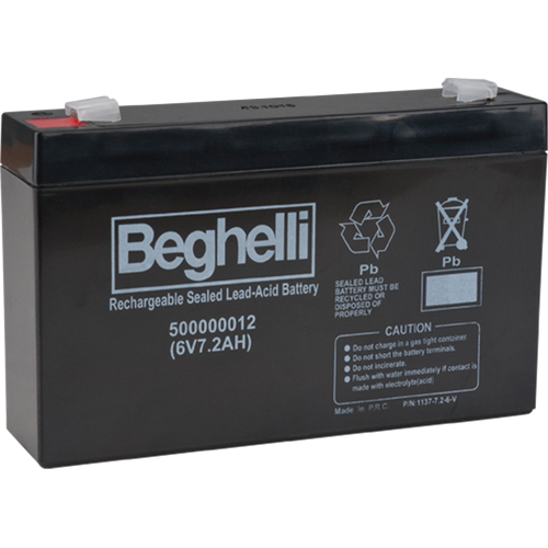 Sealed Lead Acid Batteries, 6 V, 7.2 Ah Equipment World