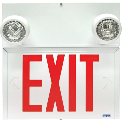 Stella Combination Signs - Exit, LED, Hardwired, 12-1/8" L x 12-1/2" W, English Equipment World
