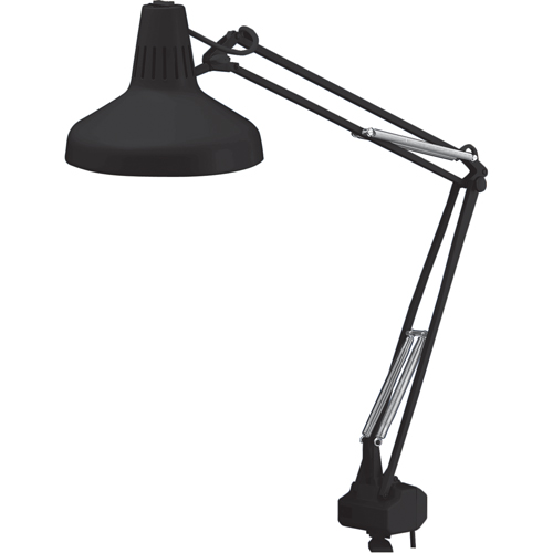Heavy-duty Combination Task Light, 22/60 W, Fluorescent/Incandescent, 45" Neck, Black Equipment World