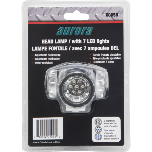 Headlamp, LED, 28 Lumens, 20 Hrs. Run Time, AAA Batteries Equipment World
