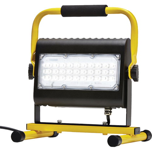 Flood Light, LED, 50 W, 4800 Lumens, Aluminum Housing Equipment World