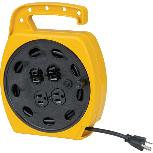 Wind-Up Extension Cord, 25', SJT, 16/3 Gauge, 10 A Equipment World