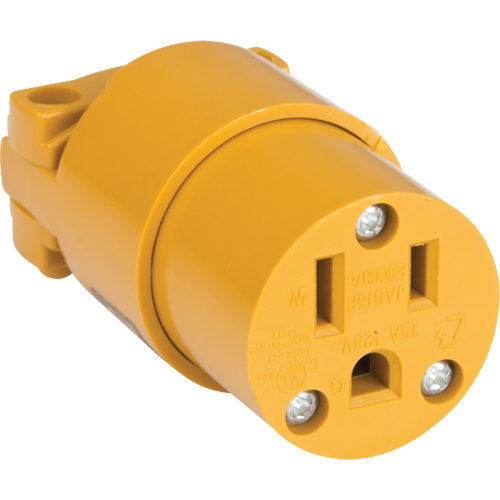 PVC Grounding Connector, 5-15R, Plastic Equipment World