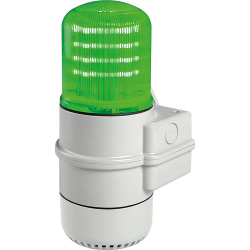 Streamline&reg; Modular Multifunctional LED Beacons, Continuous/Flashing/Rotating, Green Equipment World