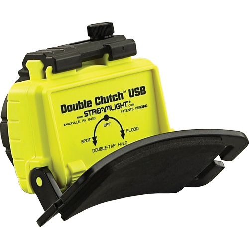 Double Clutch USB Headlamp, LED, 125 Lumens, 3.5 Hrs. Run Time, Rechargeable Batteries Equipment World