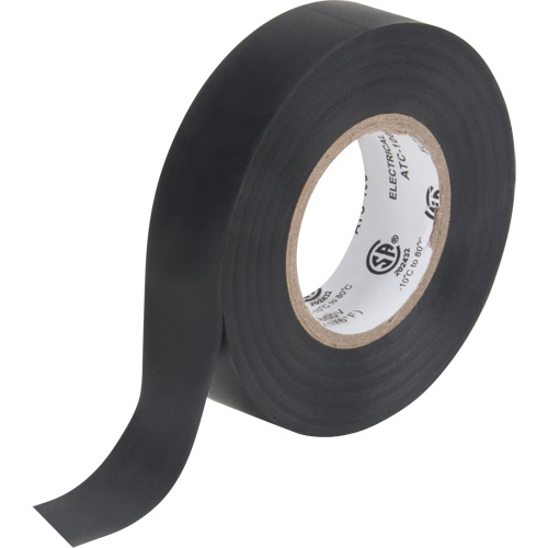 Electrical Tape, 19 mm (3/4") x 18 M (60'), Black, 7 mils Equipment World