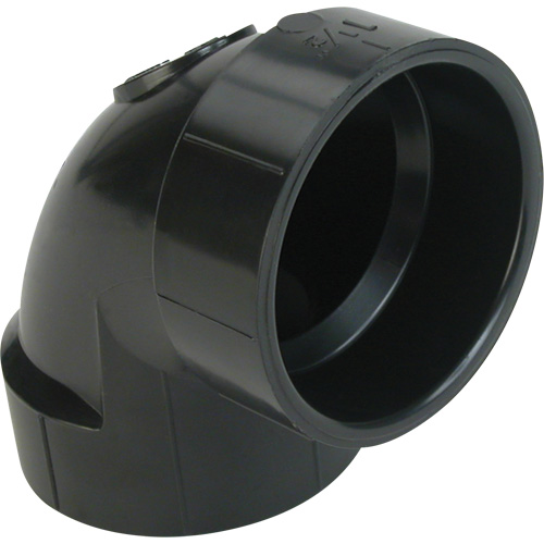 90° Elbow Fitting, Hub x Hub, Plastic, 1-1/4" Equipment World