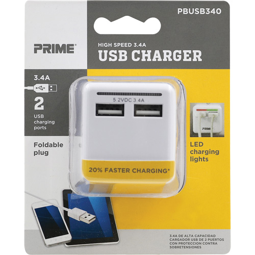 Chargeur USB Prime haute vitesse Equipment World