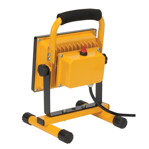 Portable Work Light, LED, 20 W, 2500 Lumens, Aluminum Housing Equipment World