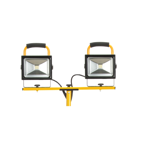 Twin-Head Work Light, LED, 40 W, 4800 Lumens, Aluminum Housing Equipment World