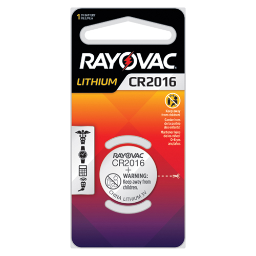 CR2016 Lithium Coin Cell Battery, 3 V Equipment World