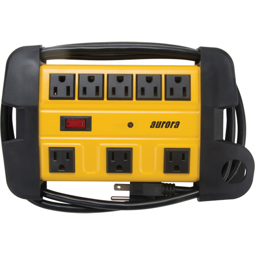 Workshop Surge Protector Power Strip, 8 Outlets, 1350 J, 1875 W, 6' Cord Equipment World