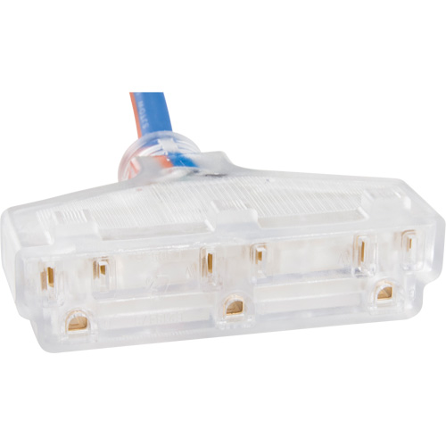 TPE-Rubber Extension Cord with Light Indicator, All-Weather, SJEOW, 12/3 AWG, 15 A, 3 Outlet(s), 25' Equipment World