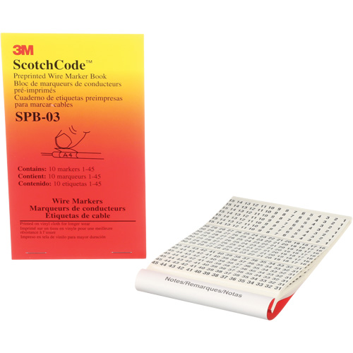 ScotchCode Pre-Printed Wire Marker Book Equipment World