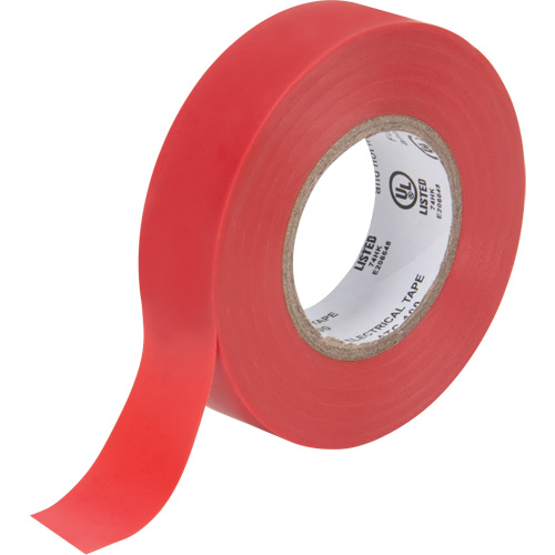 Electrical Tape, 19 mm (3/4") x 18 M (60'), Red, 7 mils Equipment World