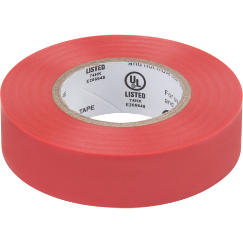 Electrical Tape, 19 mm (3/4") x 18 M (60'), Red, 7 mils Equipment World