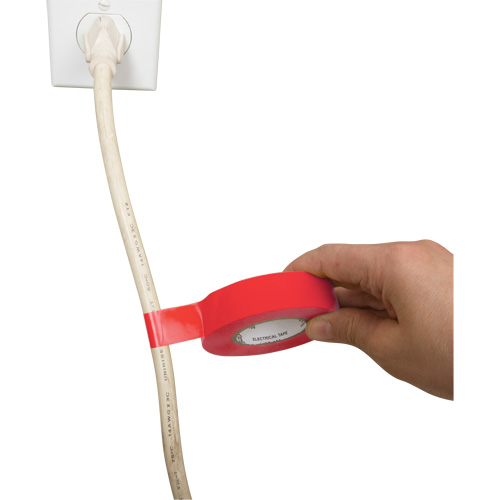 Electrical Tape, 19 mm (3/4") x 18 M (60'), Red, 7 mils Equipment World