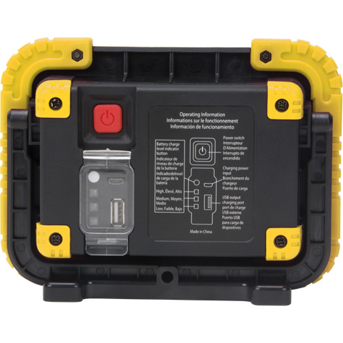 Portable Work Light, LED, 10 W, 1000 Lumens, Plastic Housing Equipment World