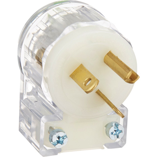Angled Hospital Grade Extension Plug, Nylon, 20 Amps, 250 V Equipment World