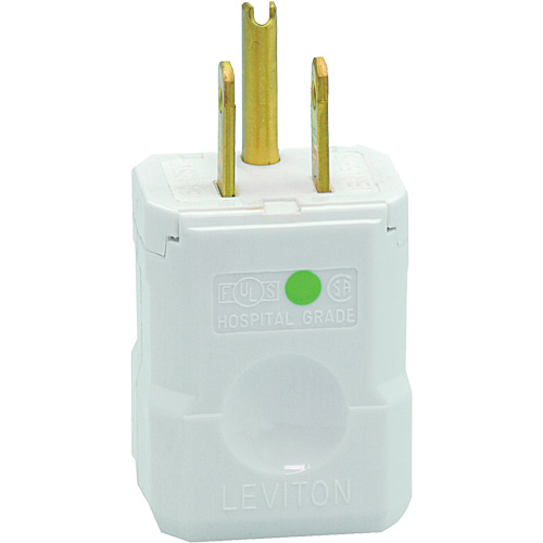Hospital Grade Extension Plug, Nylon, 15 A, 125 V Equipment World