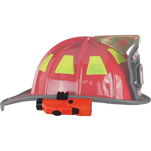 Vantage&reg; 180 X Multi-Fuel Helmet/Right Angle Flashlight, LED, Rechargeable/CR123A Batteries, Nylon Polymer Equipment World