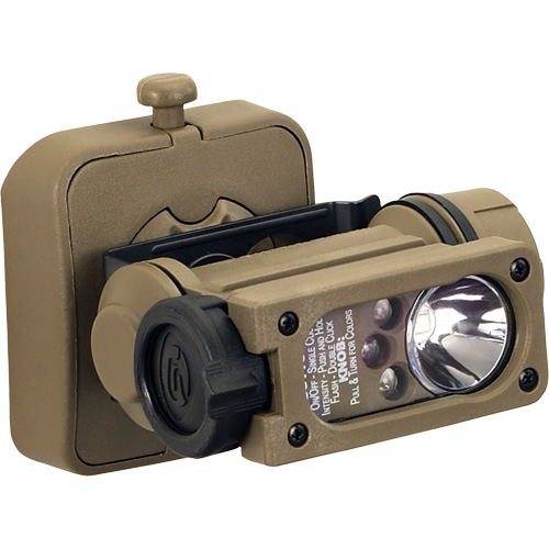 Sidewinder Compact&reg; II Military Model Hands Free Light, LED, 55 Lumens, 6 Hrs. Run Time, AA Batteries Equipment World
