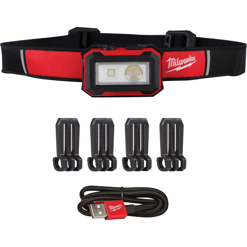 Magnetic Headlamp & Task Light, LED, 450 Lumens, 2.5 Hrs. Run Time, Rechargeable Batteries Equipment World