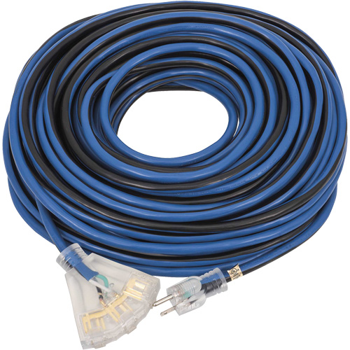 JLEC-12100 Contractor Grade Extension Cord, Indoor/Outdoor, SJTOW, 12 AWG, 15 A, 100' Equipment World