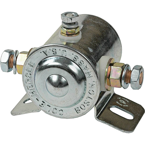 Grounded Continuous-Duty Solenoid Relay, Mini-Breaker, 12 V Equipment World