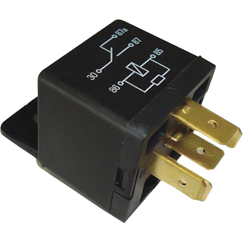 SPDT Mini Relay with Resistor, Plug, 40 Amps, 12 V Equipment World