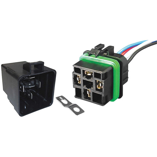 Weather-Resistant Sealed Relay & Pigtail Combo Pack, Mini-Breaker, 30 Amps, 24 V Equipment World