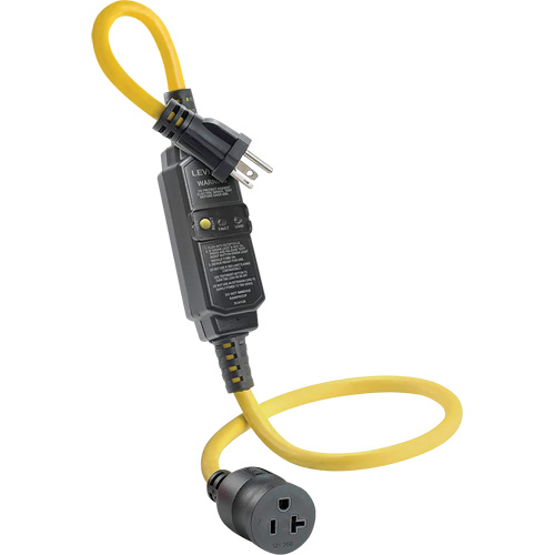 GFCI Cord Set with Automatic Reset, 120 V, 20 A, 3' Cord Equipment World