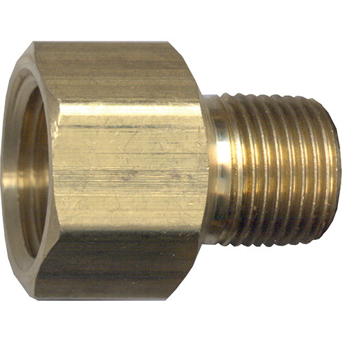 Pipe Adapter, FPT x NPT, 1/2" x 1/4" Dia., Brass Equipment World