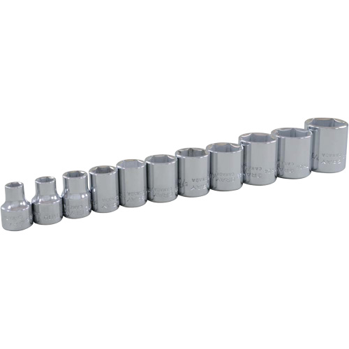 Jeu de douilles SAE, 11 Mcx, Prise de 3/8" Equipment World