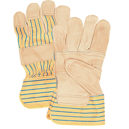 Fitters Patch Palm Gloves, Large, Grain Cowhide Palm, Cotton Inner Lining Equipment World
