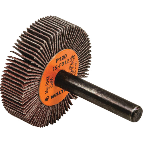 Coolcut Flap Wheel, Aluminum Oxide, 120 Grit, 1-1/2" x 3/8" x 1/4" Equipment World