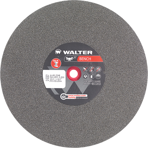 Bench Grinding Wheel, 10" x 1-1/4", 1" Arbor, 1 Equipment World