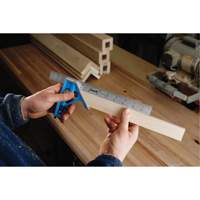 True Blue&reg; Combination Square, 12" L, 1/16" Graduations, Steel, Plain Equipment World
