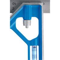 True Blue&reg; Combination Square, 12" L, 1/16" Graduations, Steel, Plain Equipment World