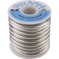Stay-Brite&reg; Solders, Lead-Free, 96% Tin 4% Silver, Solid Core, 0.125" Dia. Equipment World
