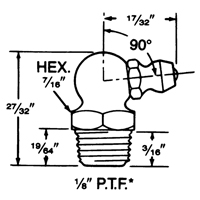Raccord, Filetage de 1/8" Equipment World