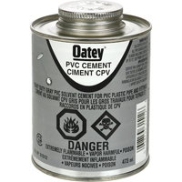PVC Heavy-Duty Cement, 473 ml, Brush-Top Can, Grey Equipment World