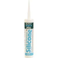 NuFlex&reg; 302 Bath And Kitchen Silicone Sealant, 300 ml, Cartridge, Clear Equipment World