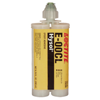 E-00CL Structural Adhesives, 200 ml, Dual Cartridge, Two-Part, Clear Equipment World
