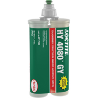 HY 4080 GY Structural Repair Hybrid Adhesive, Two-Part, Dual Cartridge, 400 g, Grey Equipment World