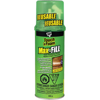 Touch 'n Foam&reg; Max Fill Triple Expanding Sealant, 340 g, Aerosol Can, Cream Equipment World