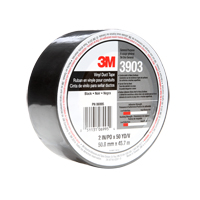 Rubans adh&eacute;sifs en vinyle 3903, 1245 mm (49") la x 46 m (151') lo, 6,5 mils, Noir Equipment World